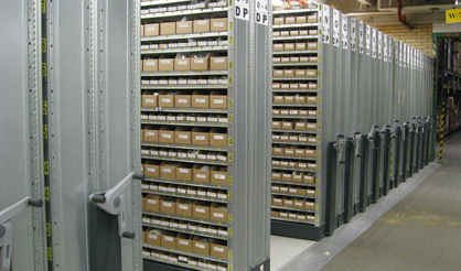 semi-automation mobile shelving